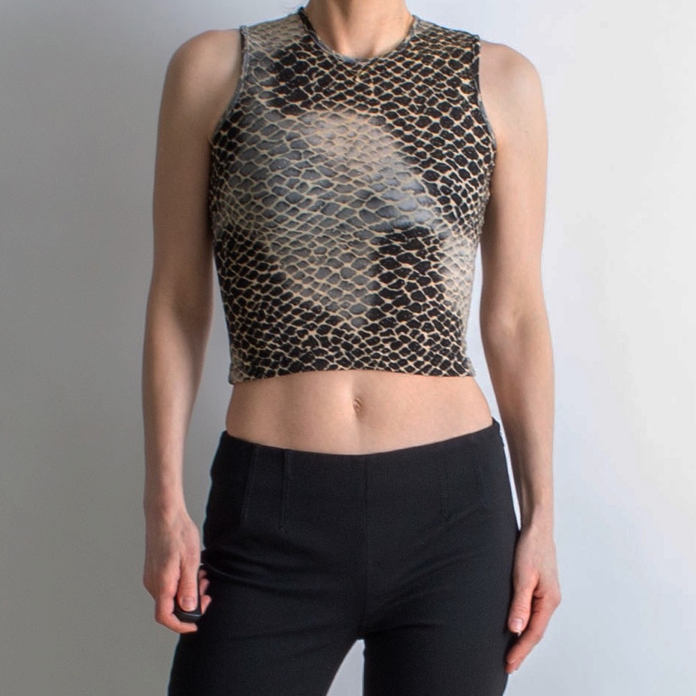 Vintage 00’s Giraffe Print Tank